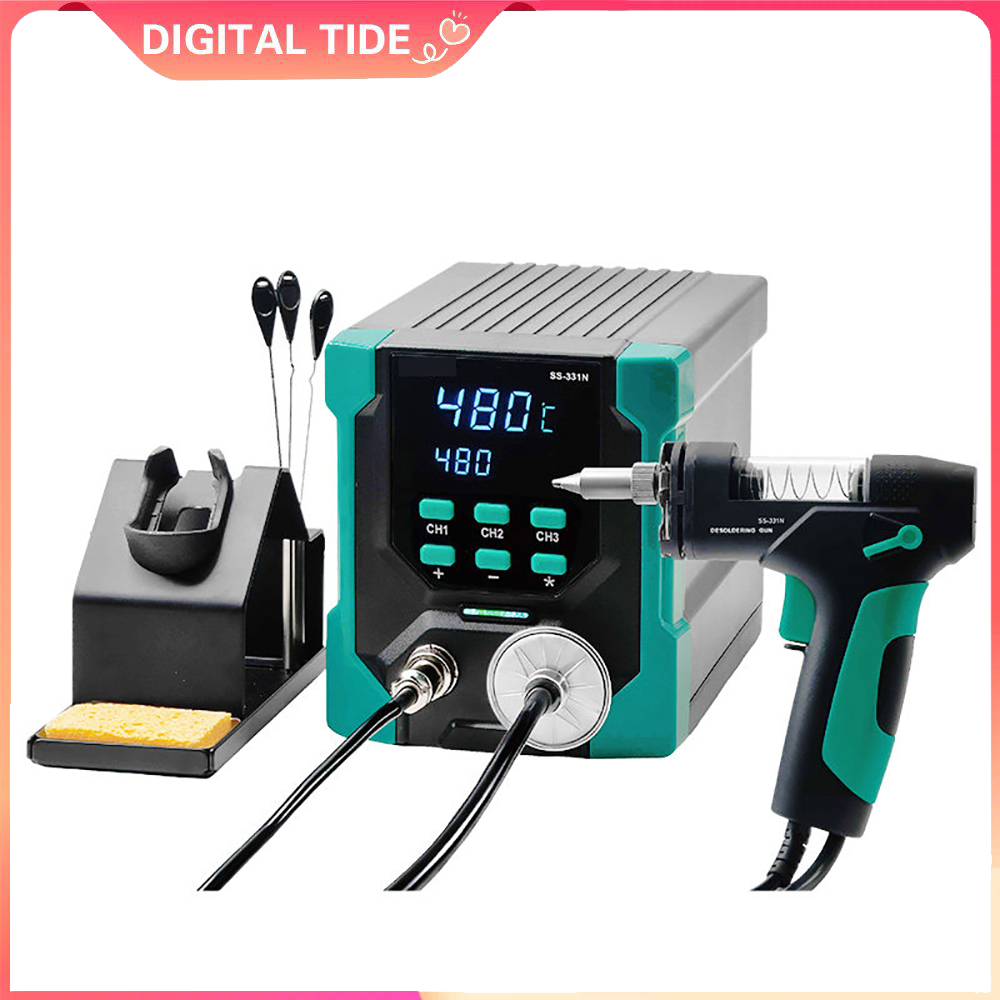 Desoldering Gun Vacuum Electric - SS-331NH ESD LCD Digitale Elektrische Entlötpumpe