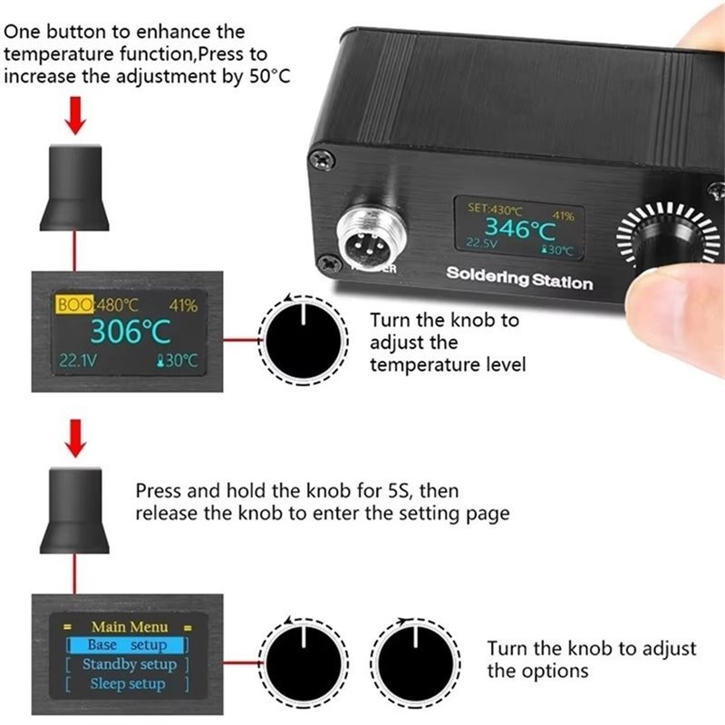 【A56X】T12 Tragbare Mini-Digita – Soldering Station T12 Oled Bewertung und Preis