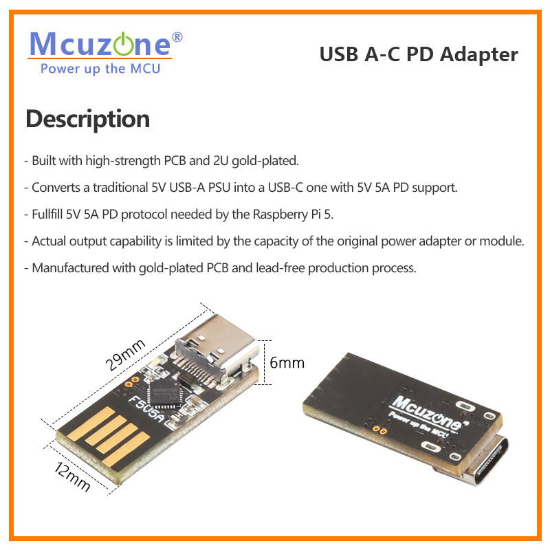 Raspberry Pi5 USB A-C PD-Adapt – Banana Pi Bpi-M5 Bewertung und Preis