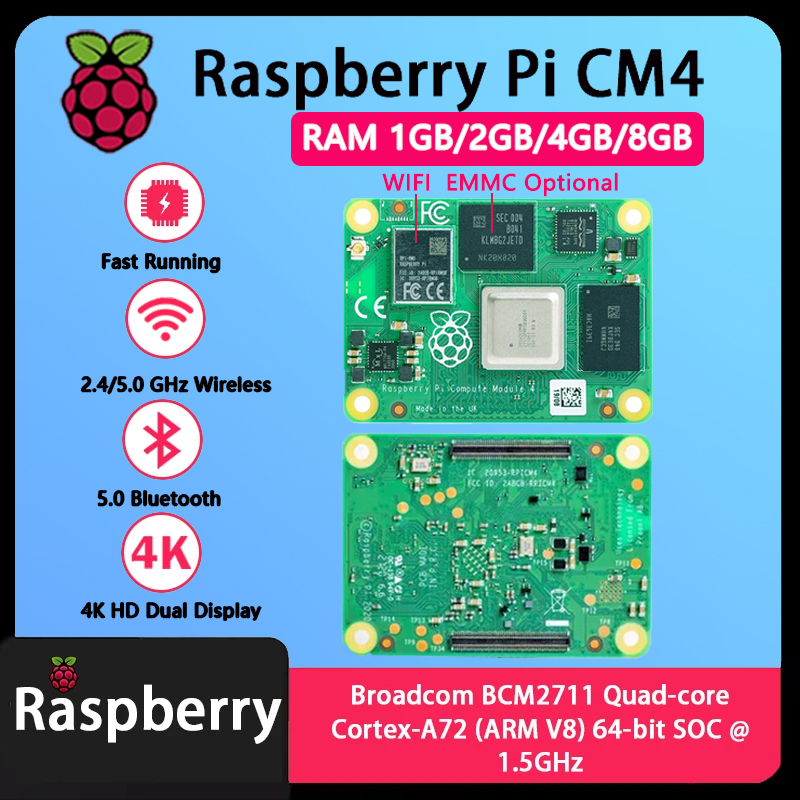 Raspberry Pi CM4 1GB/2GB/4GB/8 – Raspberry Pi Compute Module 4 8Gb 32Gb Bewertung und Preis