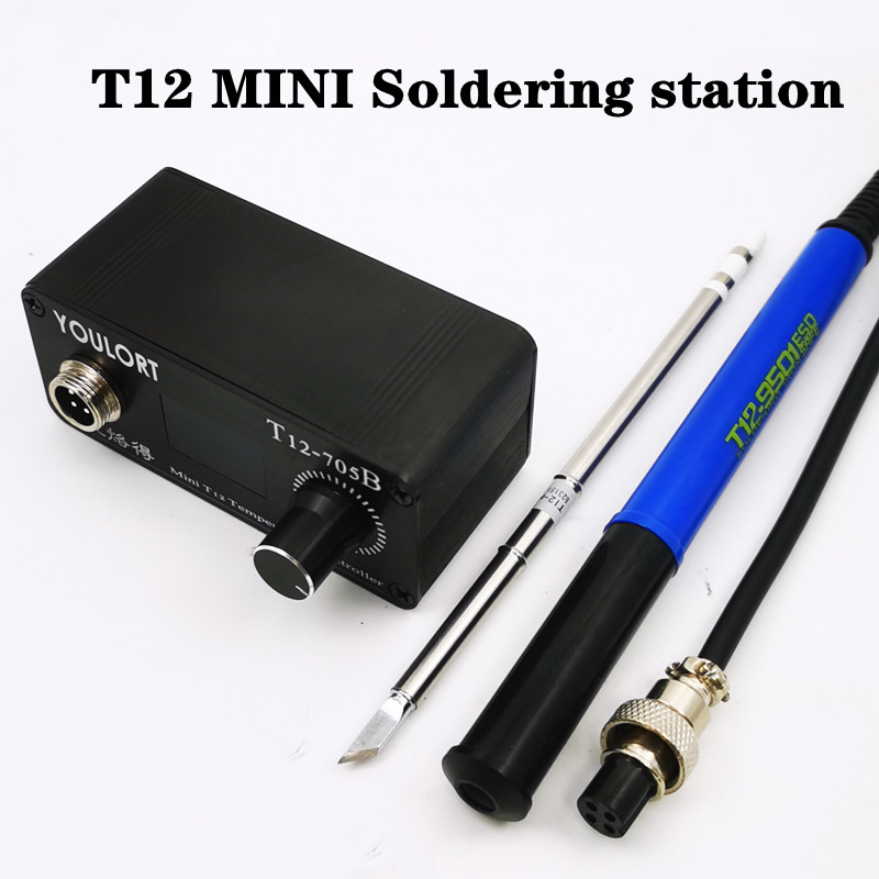Mini-T12-705B-Lötkolbens tatio – Soldering Station T12 Oled Bewertung und Preis