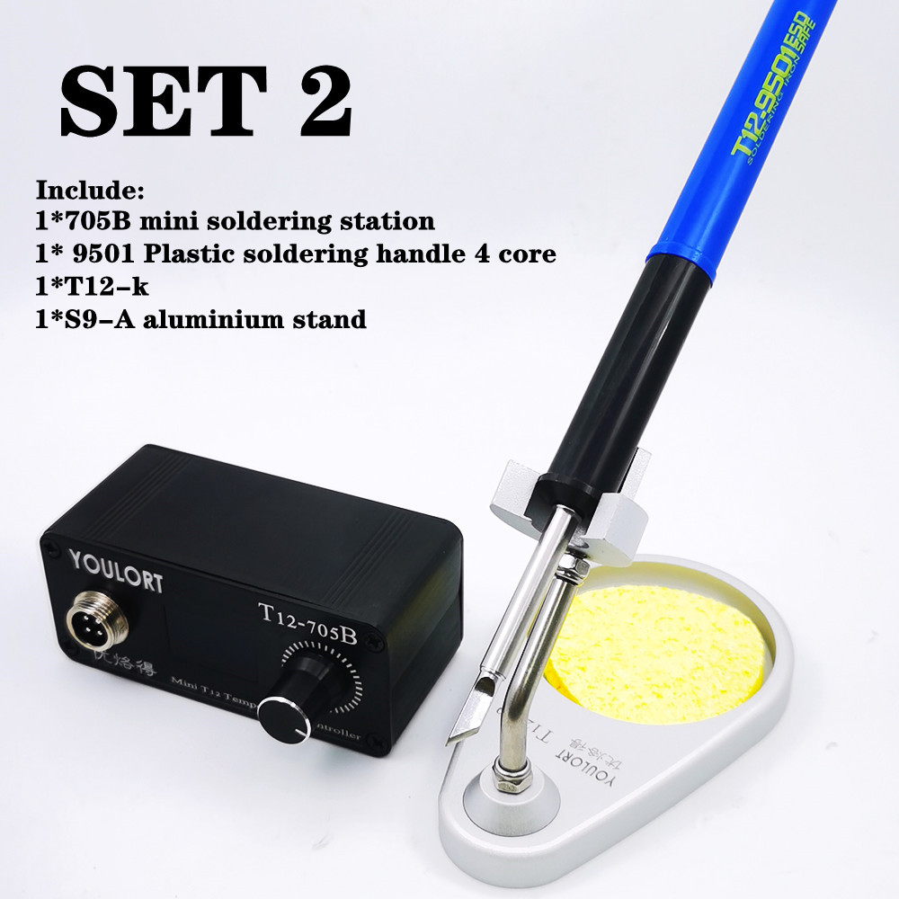 Mini-T12-705B-Lötkolbens tatio – Soldering Station T12 Oled Bewertung und Preis