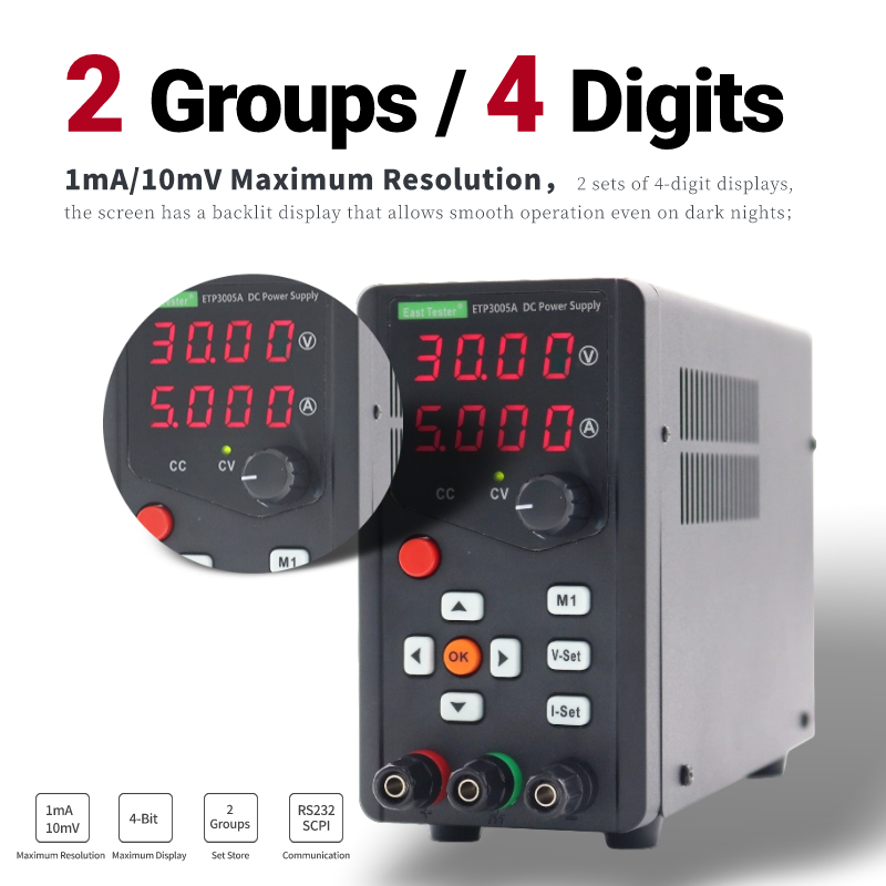 Etp6005a hoch effiziente ein k – Programmable Dc Power Supply 60V 5A Bewertung und Preis